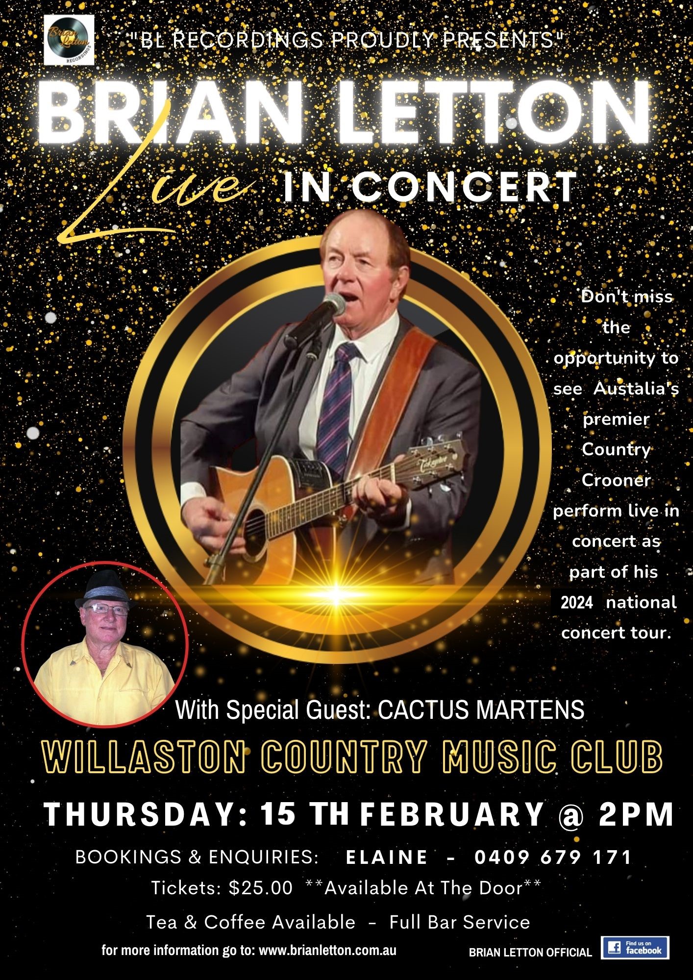 Brian Letton in Concert - Willaston Country Music Club